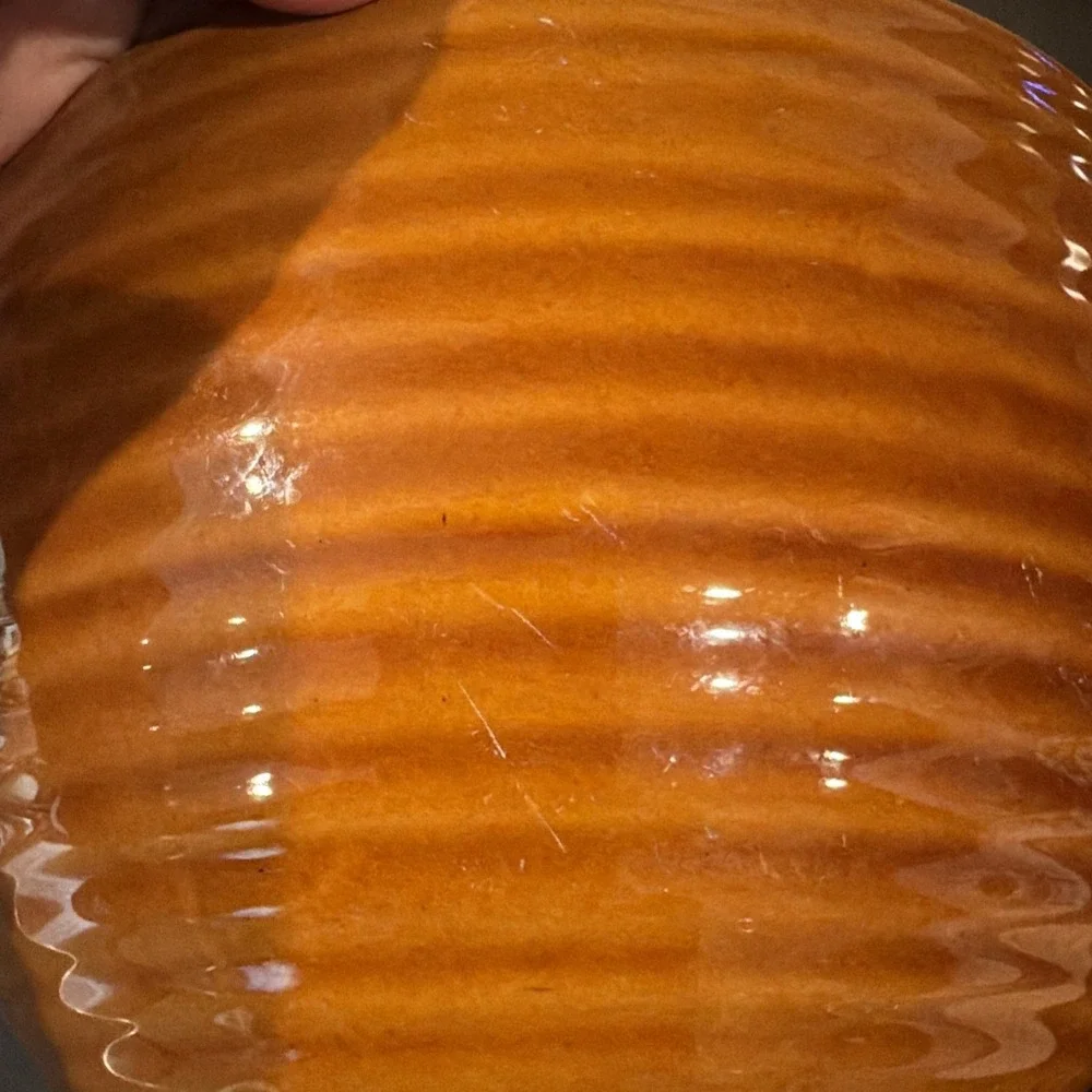 Emile Henry Vtg Ribbed Mixing Bowl 2 Piece Set 65-62‎ 65-64 Modela Depose France